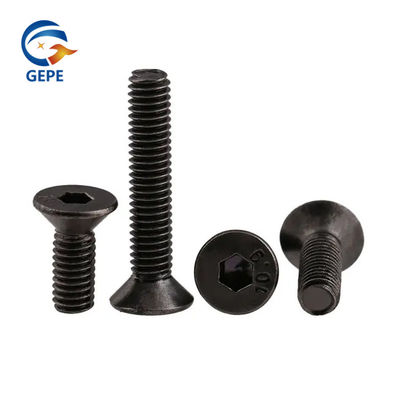 DIN7991 فلت سر Hex سوکت پیچ اکسید سیاه درجه 10.9 فولاد