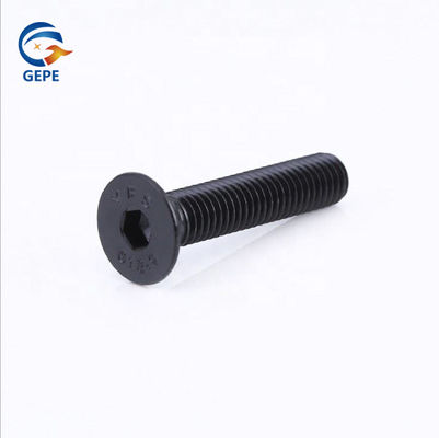 DIN7991 فلت سر Hex سوکت پیچ اکسید سیاه درجه 10.9 فولاد